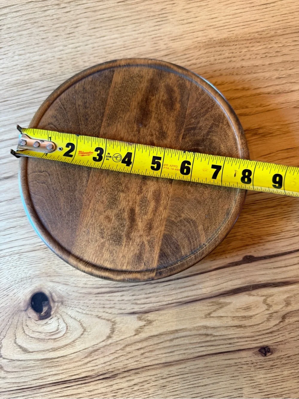 8in Wood Turntable Lazy Susan